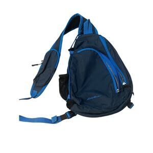 Eddie Bauer Stowaway 10L Sling Pack Blue Ripstop Ambidextrous Adjustable Strap